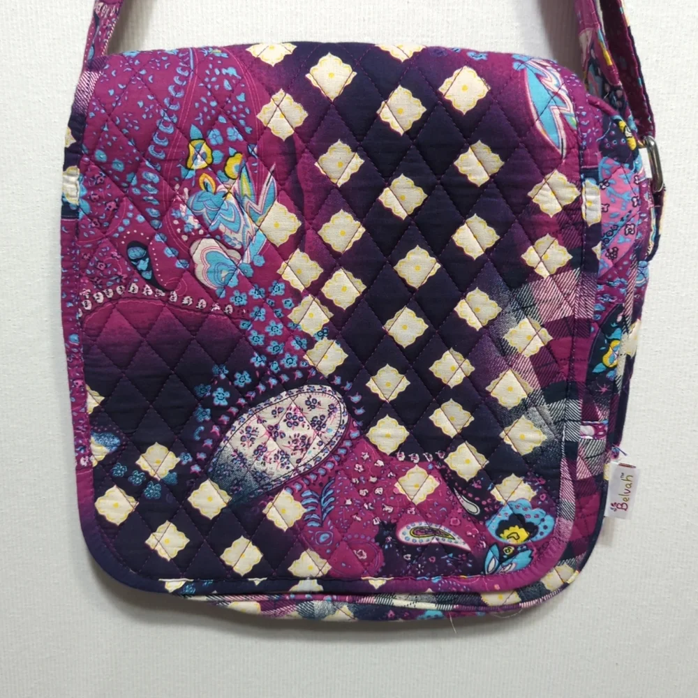 Belvah‎ purple Paisley crossbody bag - Picture 5 of 9